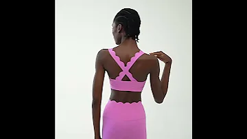 Women Solid Color Gym Suit Two Pieces Fitness Yoga Set Super Streth 
