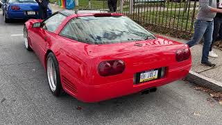2 of the 11 Callaway CR-1's at Main Line Cars and Coffee 2022-11-13 Driver Side