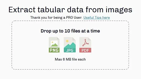 DEMO - Convert images to Excel or Google Spreadsheets