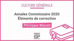 Annales POLICE Commissaire 2020 - Culture générale