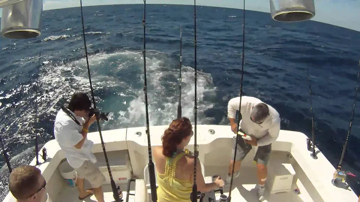 Christina's nth Mahi Mahi fishing OBX NC Gopro Hero HD on Reel Escape