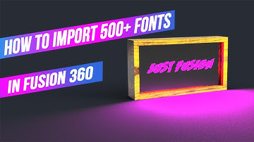 HOW TO IMPORT FONT IN AUTODESK FUSION 360|CUSTOM FONTS|PAID FONTS FOR FUSION360