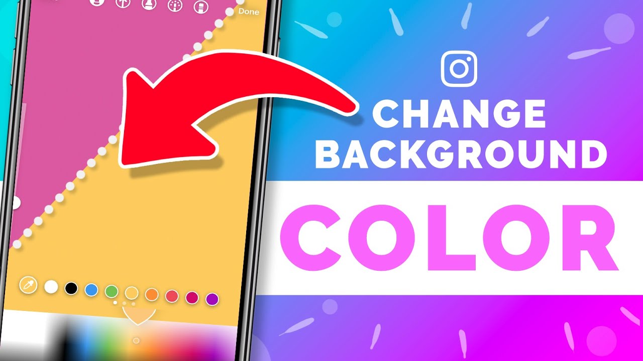 How to Change Background Color on Instagram Stories 2022 - YouTube