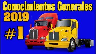 EXAMEN PARA LICENCIA CDL CONOCIMIENTOS GENERALES #1/CDL EN ESPAÑOL/Preguntas / licencia/ camion