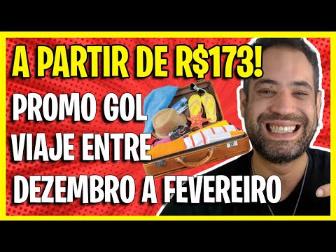 A PARTIR DE R$173! CONTINUA A PROMOÇÃO DA GOL PARA VIAJAR ENTRE DEZEMBRO A FEVEREIRO