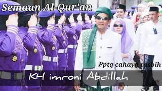 Santri putra ,setoran hafalan dengan KH imroni Abdillah