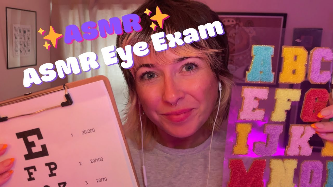 Self Vision Test ASMR Eye Exam & Vision Test | Light Triggers, Eye Chart & Personal ...
