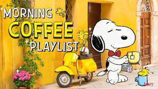 Coffee Relax in Italy ☕🎶| Snoopy Morning Jazz for a Cozy Start by Jazzy