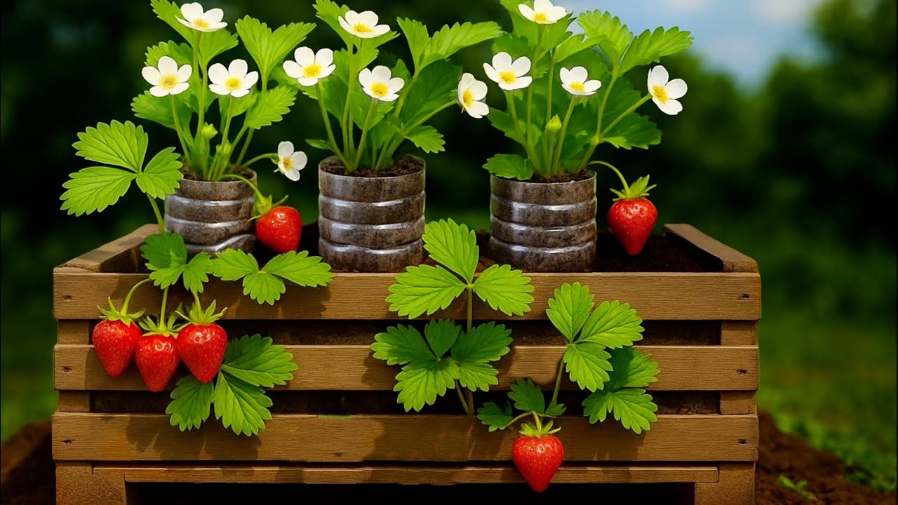 🍓Секреты выращивания клубники в ящиках