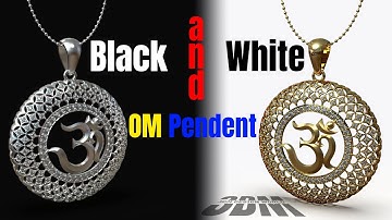 Easy Way to Make a Diamond OM Pendent | Tutorial for Beginners | Learn CAD Design Tutorials