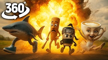 ITAILAN BRAINROT ALL MOVIE COLLECTION !! | 360° VR Animation