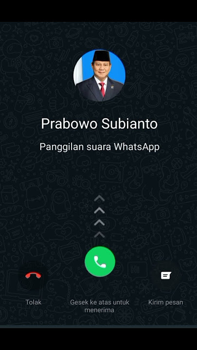 Dapat telpon WA dari Capres Prabowo Subianto