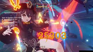 C0 Hu Tao Vs Maguu Kenki In 30 Seconds 12-2-1