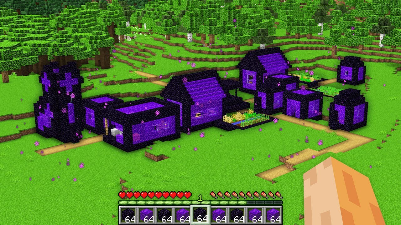 I found PORTAL OBSIDIAN VILLAGE in My Minecraft World !!! Secret New ...