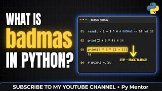 BODMAS in Python – The #1 Rule Every Beginner MUST Know! #pythontutorial #viral