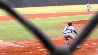 20110221九九大專盃 北體文化4陳智瑋VS陽冠威一分打點安打