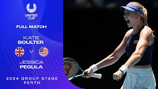Jessica Pegula v Katie Boulter Full Match | United Cup 2024 Group C