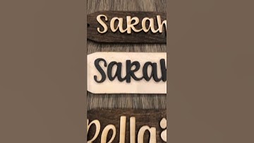 Personalized Wooden Name Tags for Xmas, Weddings, Birthdays and More!