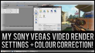 My Sony Vegas Video Render Settings! w/ Colour Correction!