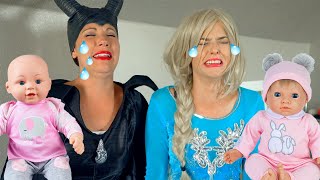 MAGIC Baby Dolls Come ALIVE with Elsa, Maleficent, and the WICKED WITCH!