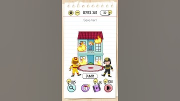 brain test level 301 Save her !