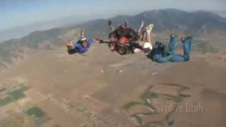 Heidi's clothes-less skydive