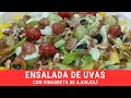 Ensalada de uvas con vinagreta de ajonjolí.- RecetasdeLuzMa