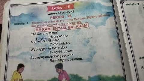 The Saraswati English Reader part-1, class-3,period -28