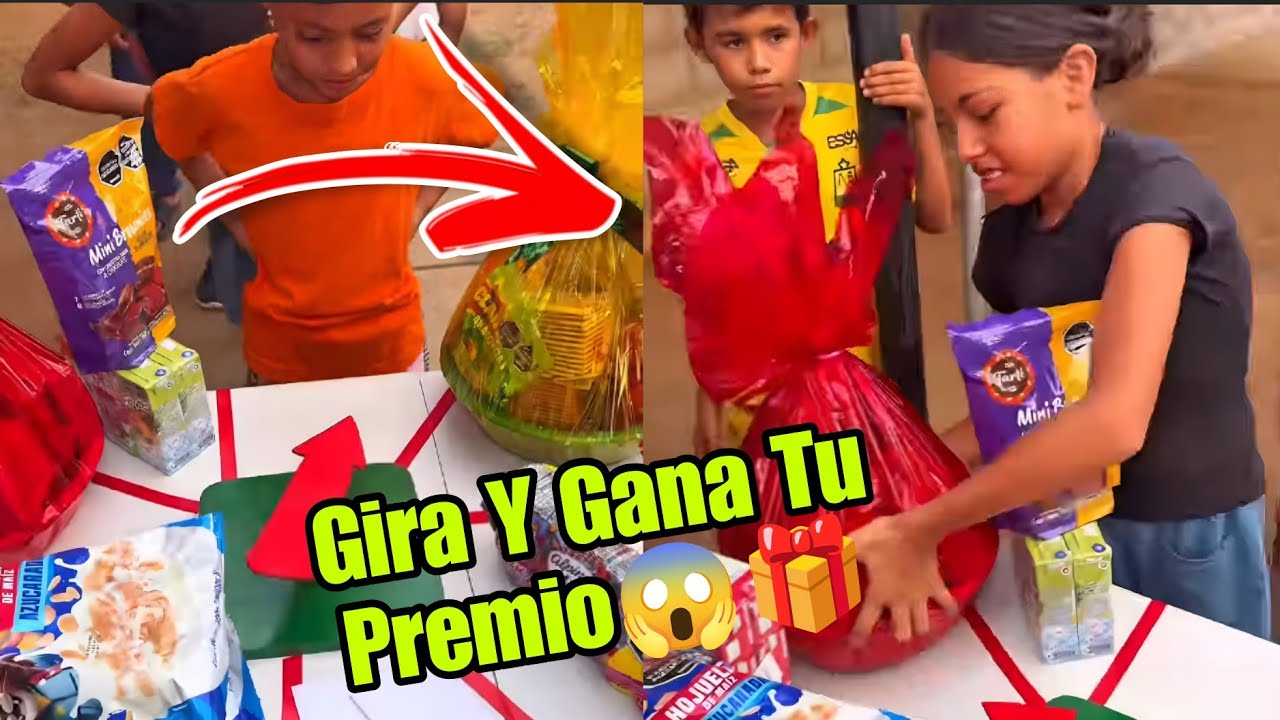 😱Hice el mejor juego con los niños en Navidad🎄 Gira la ruleta y ganas sorpresas 🥳🎁