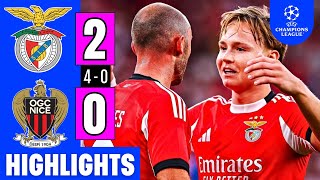 Benfica vs Nice 2-0 (Agg. 4-0) Highlights/Resumo | UCL Qualifiers 2025/26 | Aursnes Goal