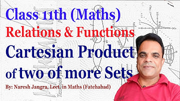 NCERT Maths 11th Class Exercise 2.1: Cartesian Product of two sets (by NJ Sir)