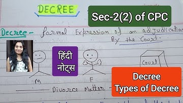 Decree in cpc/decree in hindi #prilimnarydecree #finaldecree #partlyprelimnary #partlyfinal #decree