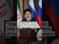 "Inspiration" by war: why did the president of Iran speak in Russian