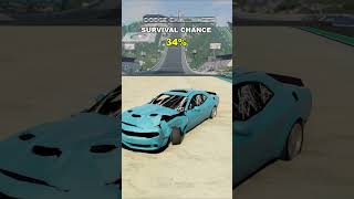 Which Car Survives the Jump Crash? #beamng #shorts #simulation