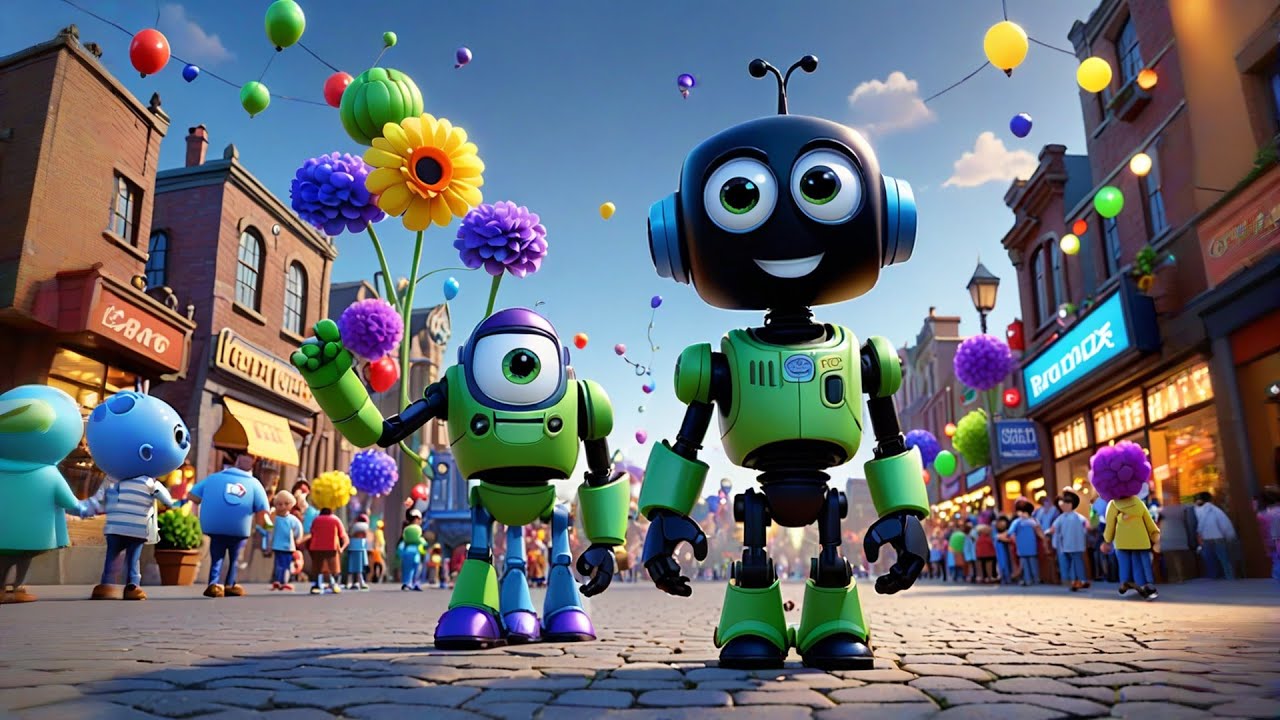 Benny Bot Plays Music | Robot Song for Kids | Fun Nursery Rhymes and Learning Songs