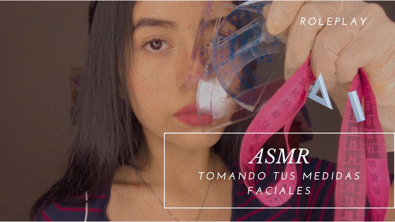 ASMR/ Roleplay/ Tomando tus medidas faciales/ ASMR en español/ Andrea ASMR🦋