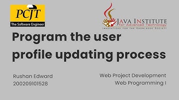 Program the user profile updating process
