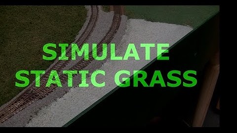 MODEL RAIL SIMULATING STATIC GRASS