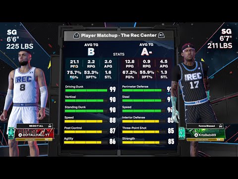 BEST 99 DUNK HIGHLIGHT REEL BUILD ON NBA 2K26 SCORE 34 POINTS IN RANDOM REC