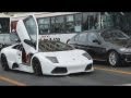 爆走するランボルギーニ・ムルシエラゴ。Murciélago which lets an explosion sound.