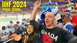 Canadian NHL fan first ever Ice Hockey World Championship 2024 IIHF, Czechia  (Finland vs Canada)