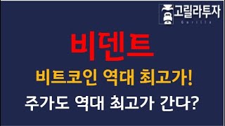 비덴트_비트코인 역대 최고가, 빗썸 지분 매각 기대감, HD 디지털 방송장비 개발, 제조 및 판매 , 앞으로의 주가는?