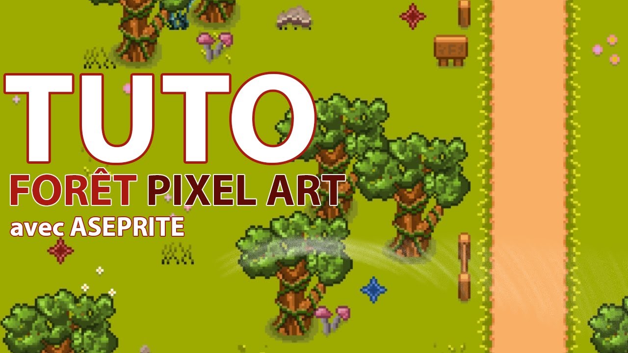 [ TUTO ] - Réaliser une forêt en Pixel Art ASEPRITE - YouTube