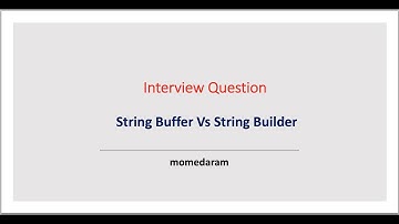 Difference between String Buffer and String Builder