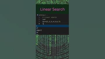 Python Linear Search 😍😎😪 🖥💻 #programming #linearsearch #pythoncoding