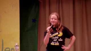 10 Year Old Justice Meador - First Time Stand Up Comedy Performance