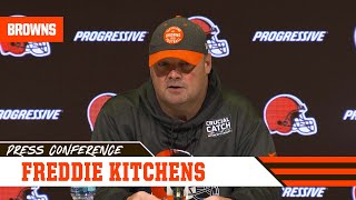 Freddie Kitchens Previews AFC North Rematch vs. Ravens | Cleveland Browns