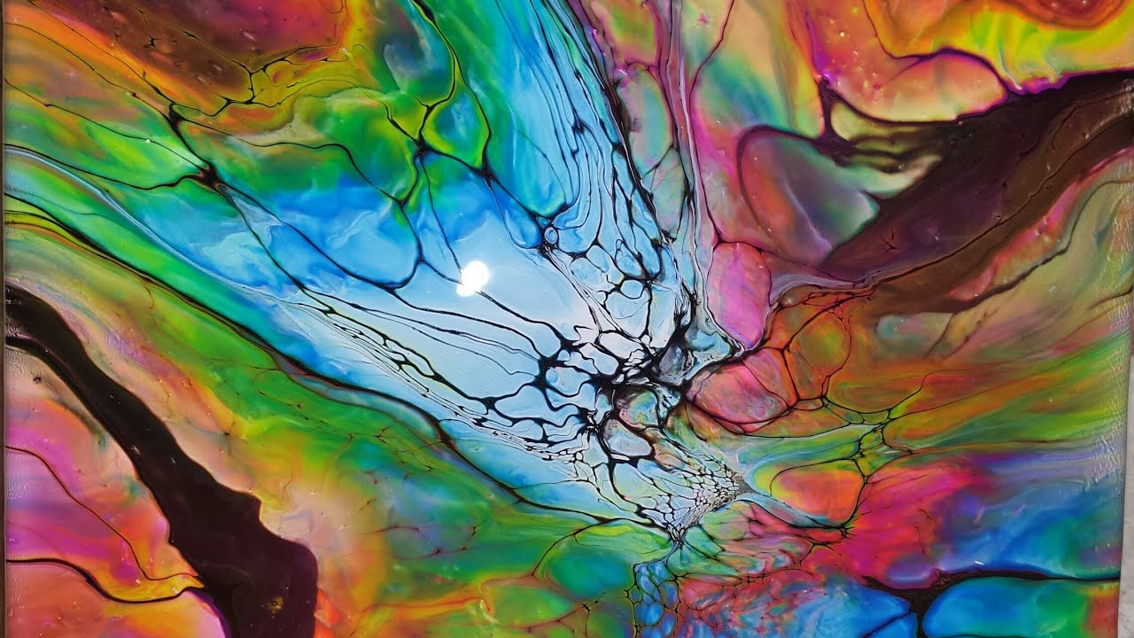 (23) Bloom with only Arteza Pouring Paints! Acrylic pouring, Fluid Art