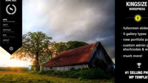 King Size - fullscreen background WordPress theme