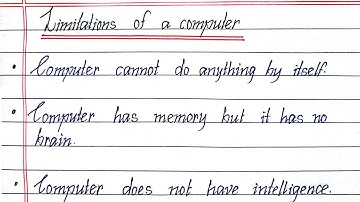 Limitation of Computer || What are Disadvantages of Computer?? Writeology TV
